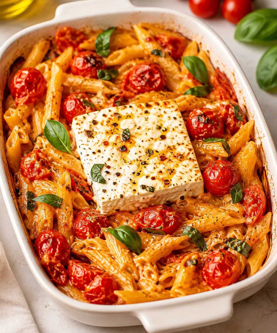 Freshly Baked Feta Pasta