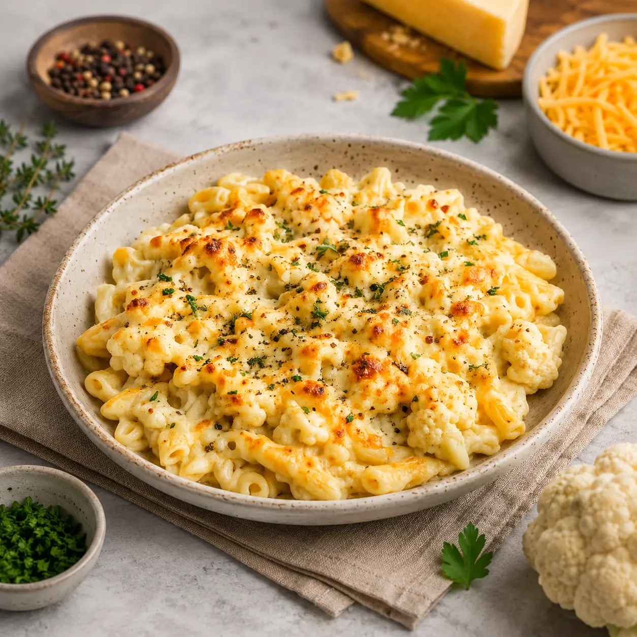 Creamy Cauliflower Cheese Pasta